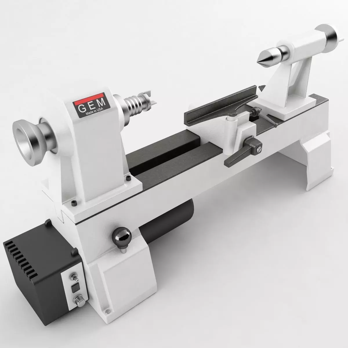 Variable Speed Mini Lathe 3D model_0