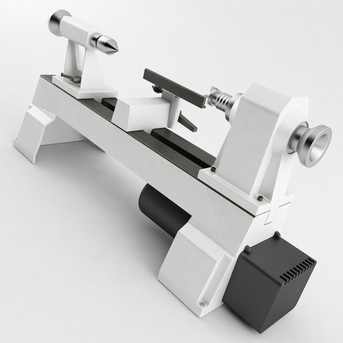 Variable Speed Mini Lathe 3D model_2