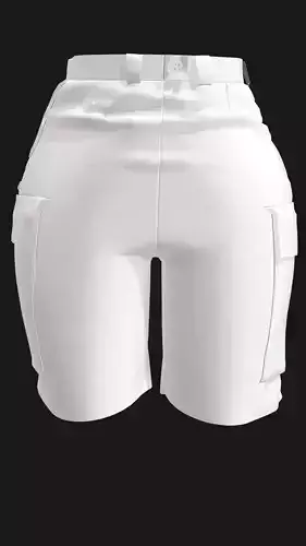 Shorts Cargo Pants Marvelou sdesigner 3D model