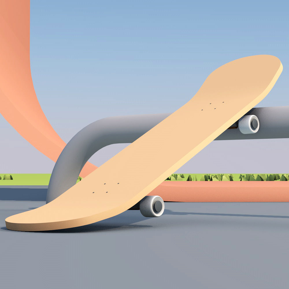 Skateboard Park 3D model_1