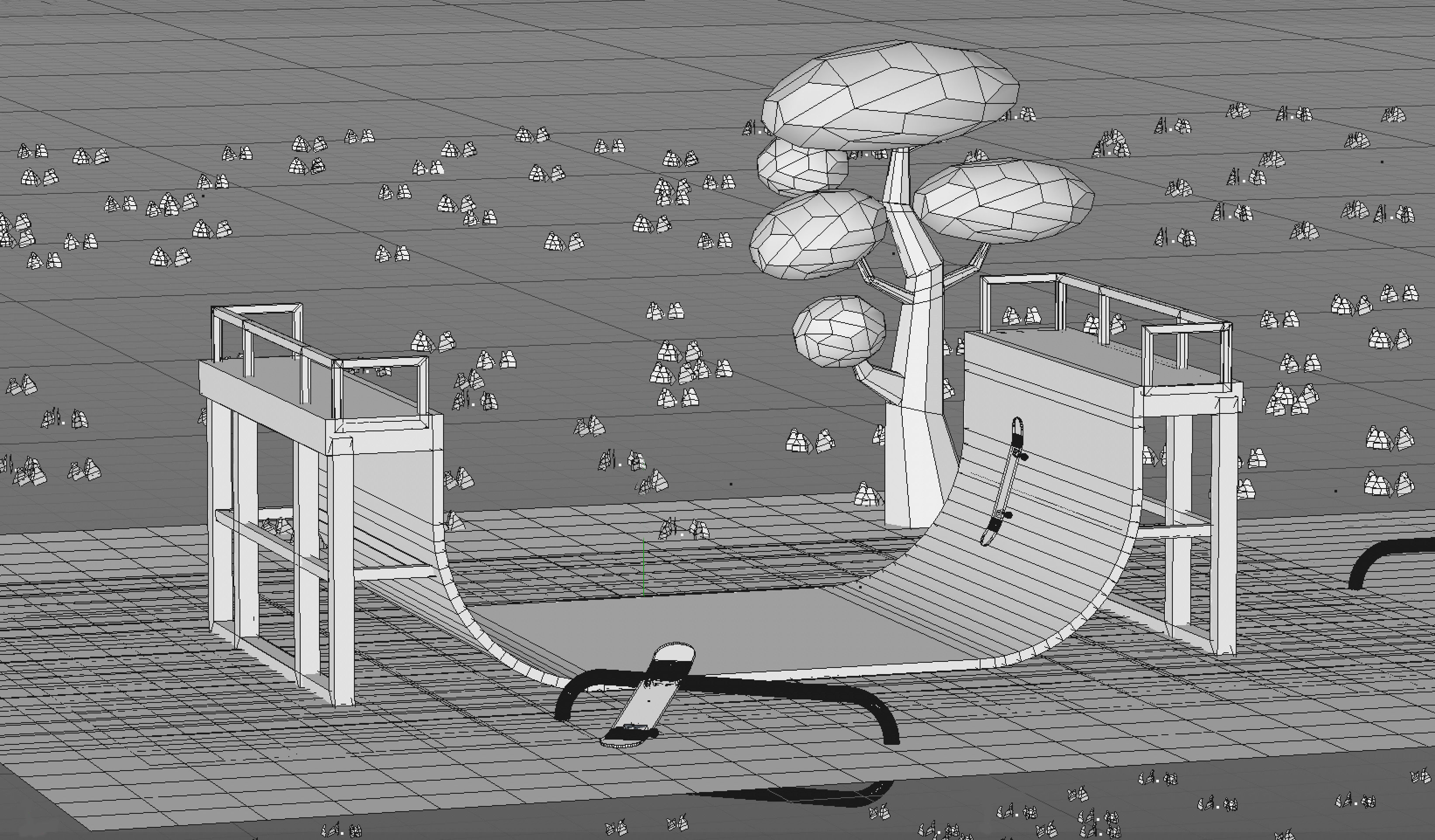 Skateboard Park 3D model_3
