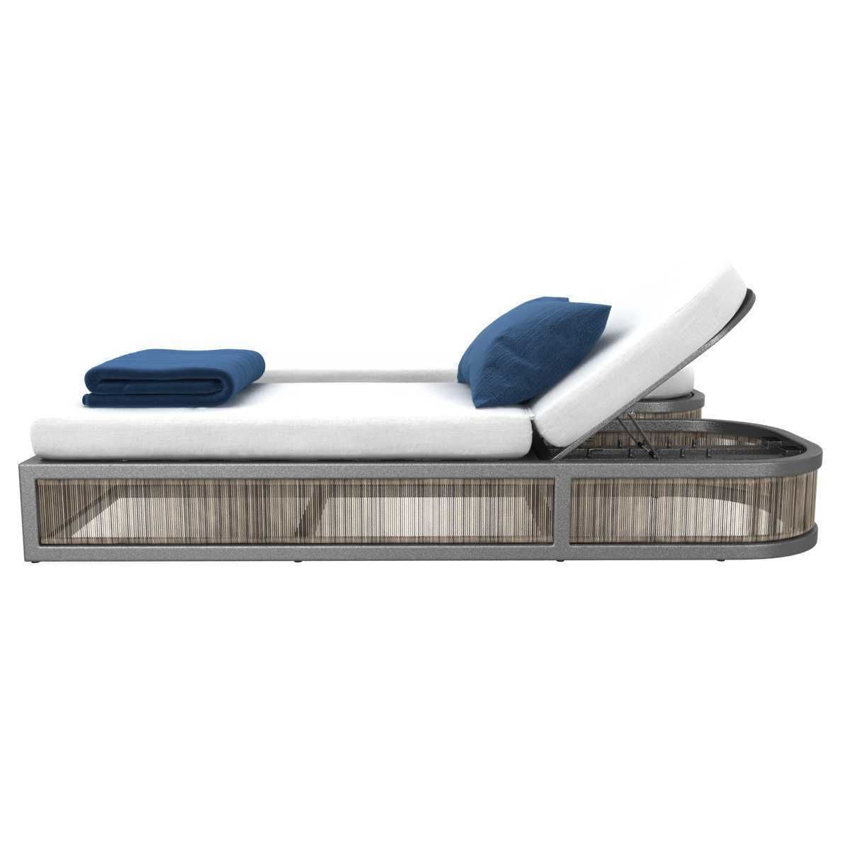 Restoration Hardware CAPRI ALUMINUM CHAISE 3D model CGTrader