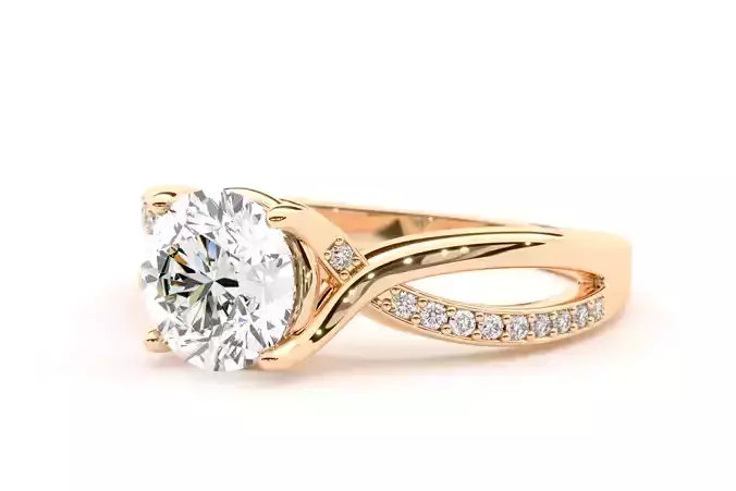 Fusion Twist Engagement Ring - 1 Carat