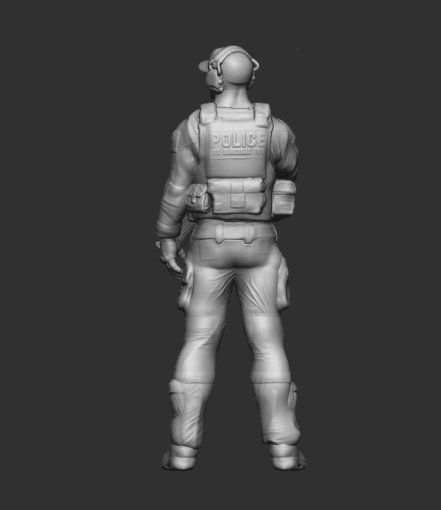 SWAT Police Miniature 3D print model_2