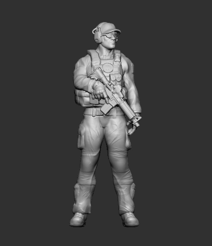 SWAT Police Miniature 3D print model_3