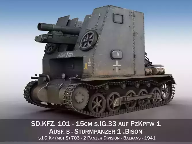 Sturmpanzer 1 - Bison - Alter Fritz - 2PzDiv