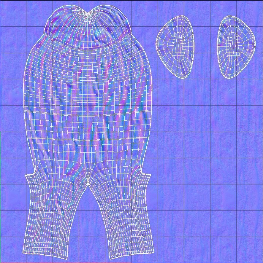 red ginseng Low-poly 3D model_9