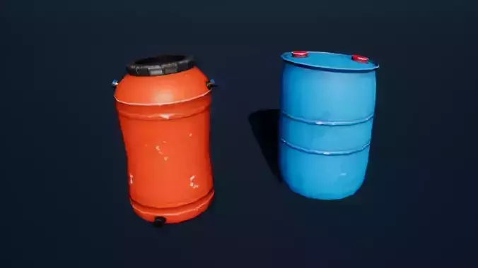 Plastic Barrel Stylized