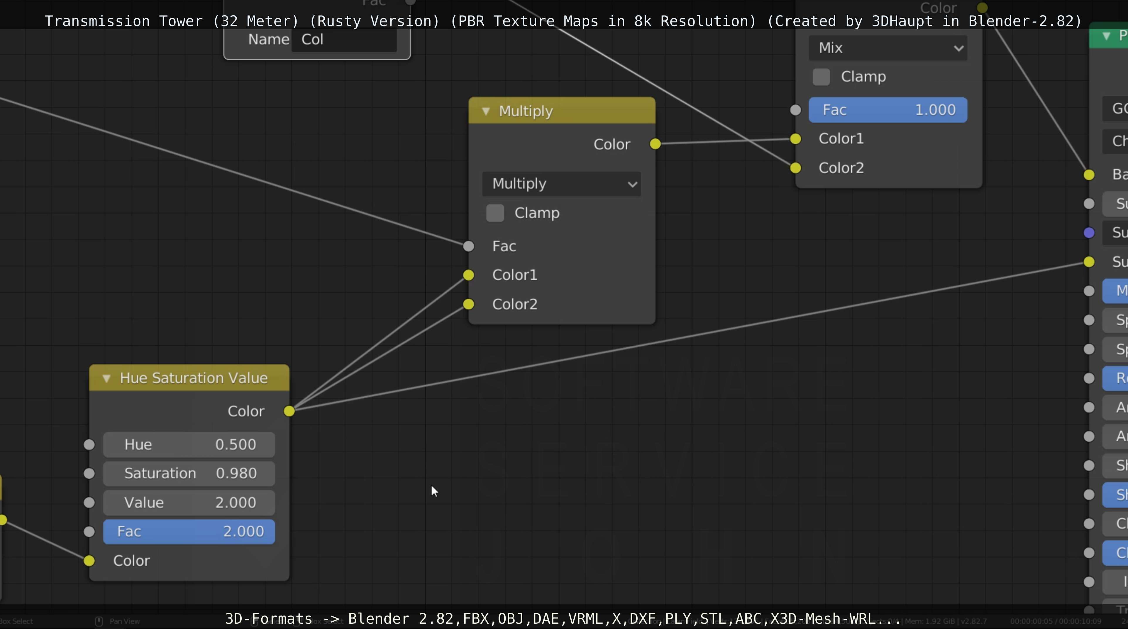 Transmission Tower 32 Meter Rusty Version Low-poly 3D model_104