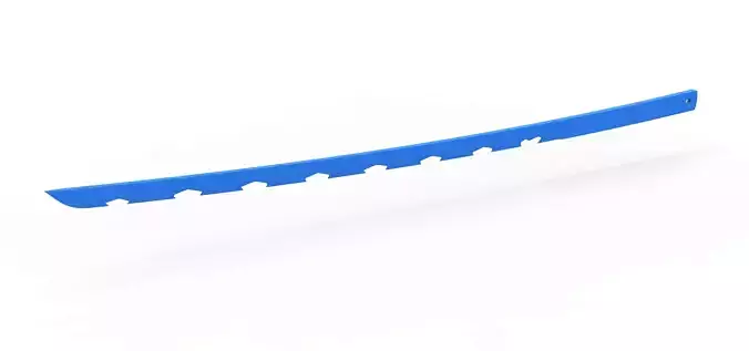 Blade for the sword of Inosuke Hashibira Demon Slayer 3D print model