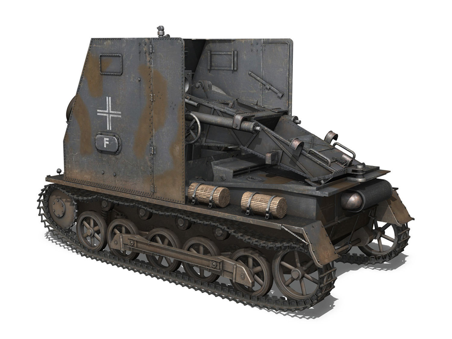 Sturmpanzer1 - Bison - 1 PzDiv 3D model_4