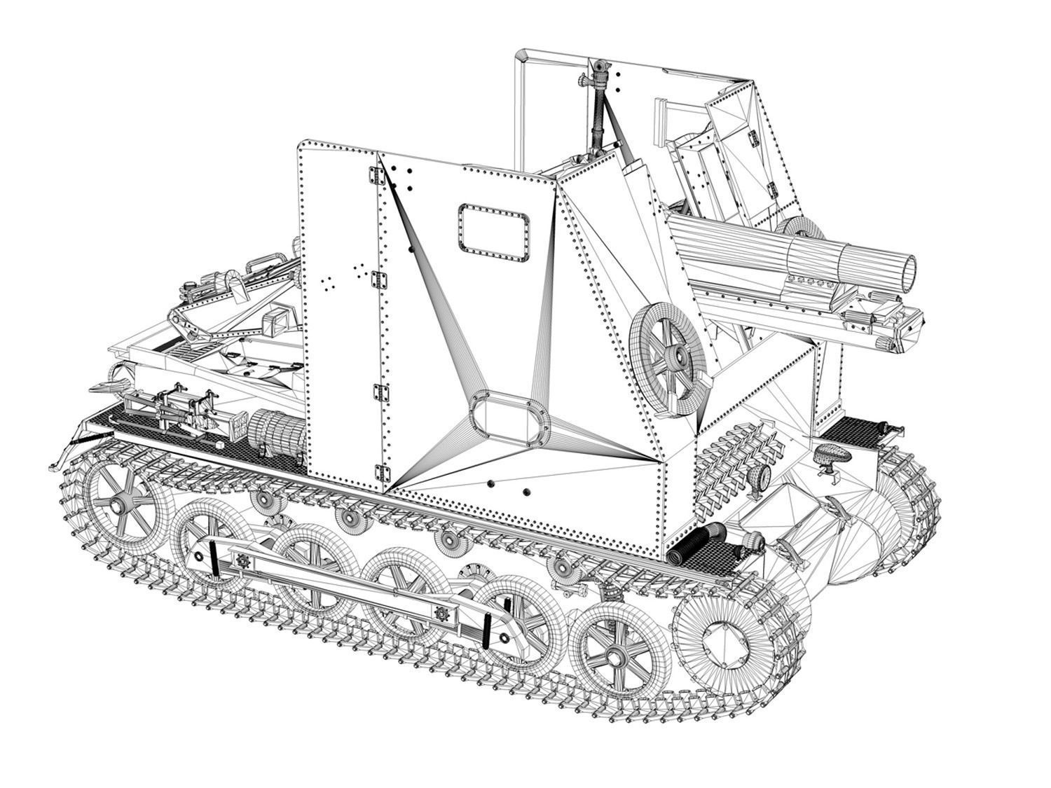 Sturmpanzer1 - Bison - 1 PzDiv 3D model_16