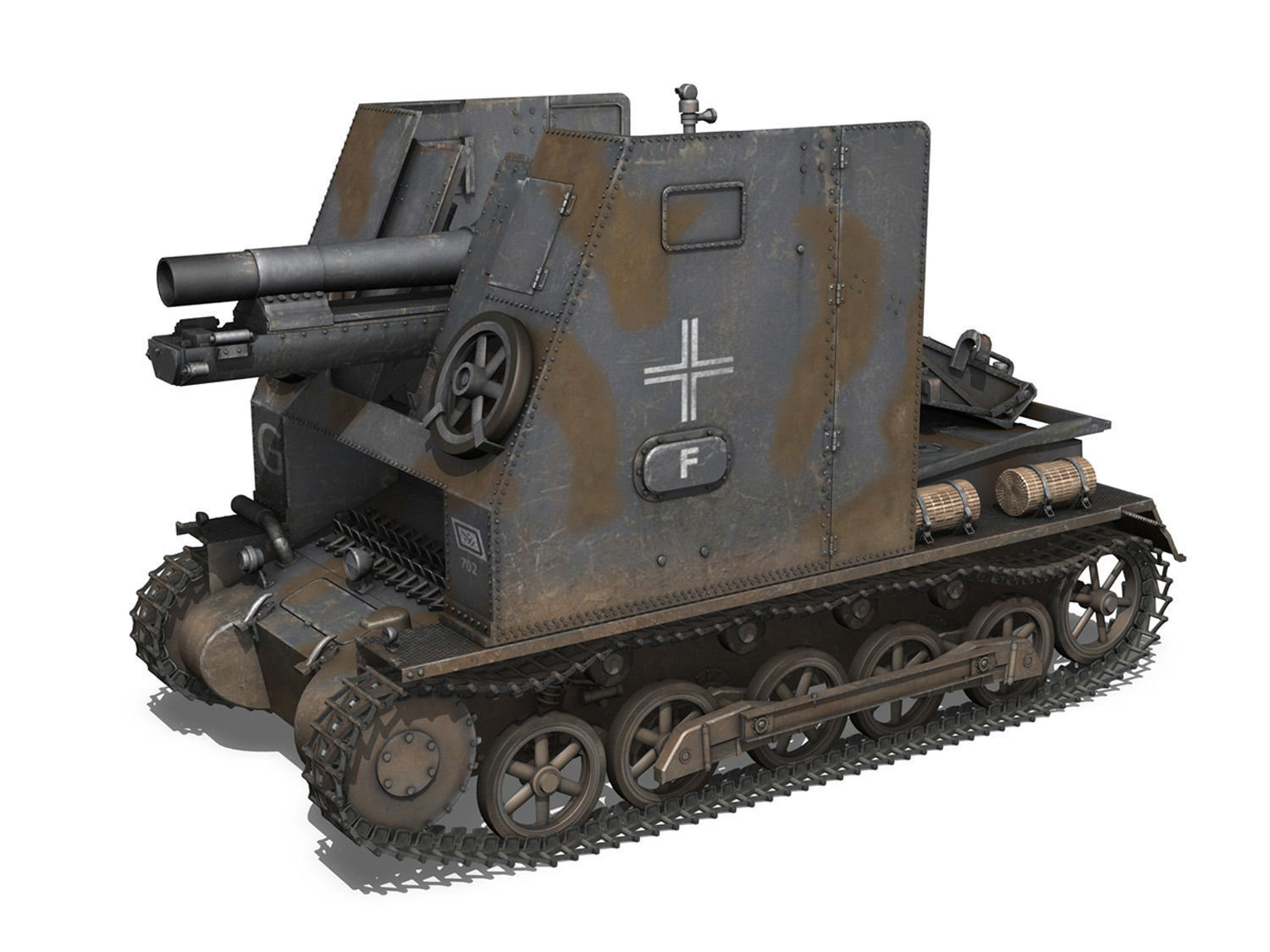 Sturmpanzer1 - Bison - 1 PzDiv 3D model_2