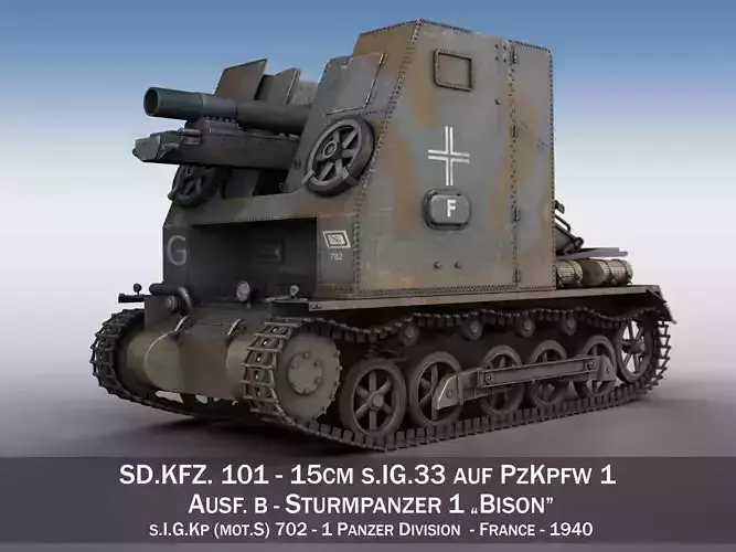 Sturmpanzer1 - Bison - 1 PzDiv