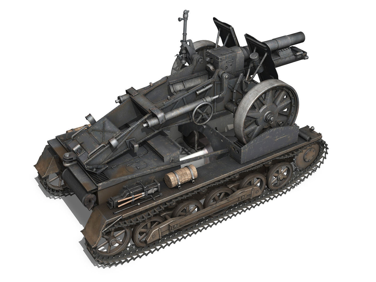 Sturmpanzer1 - Bison - 1 PzDiv 3D model_11