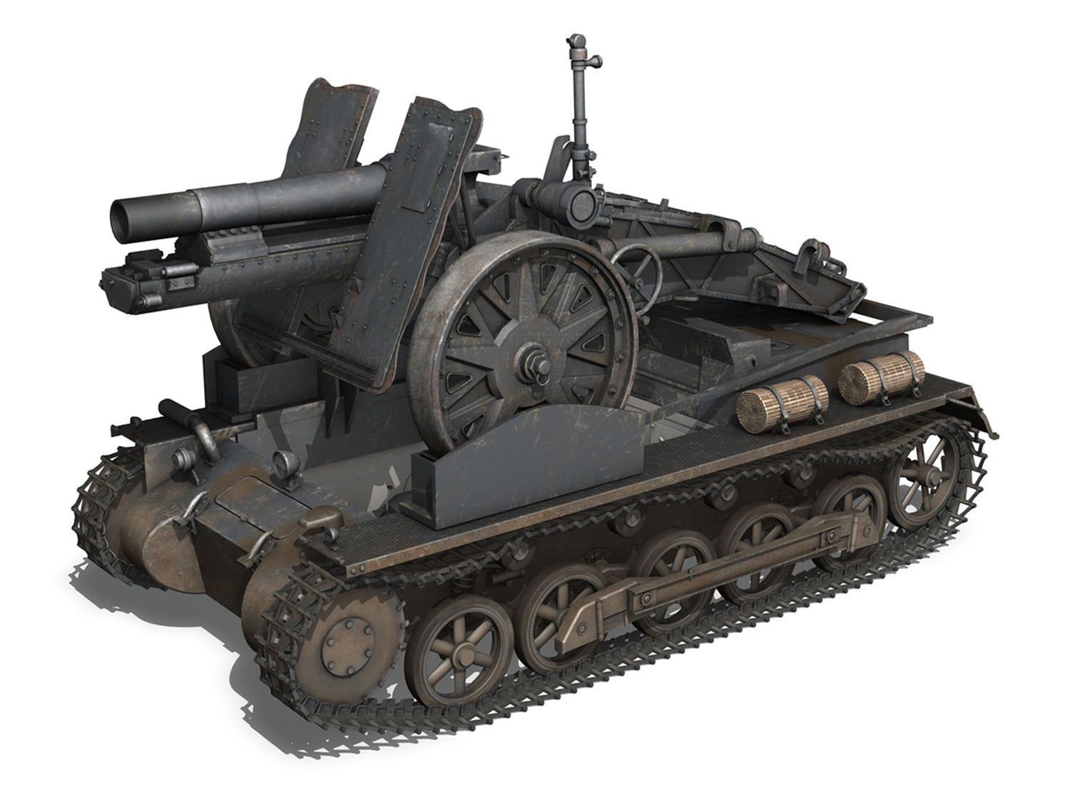 Sturmpanzer1 - Bison - 1 PzDiv 3D model_12