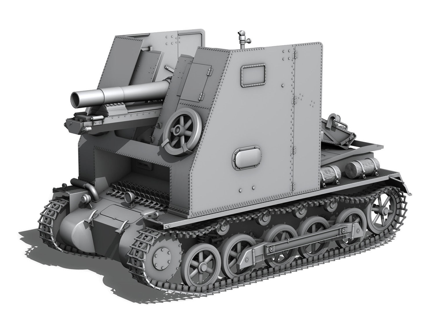 Sturmpanzer1 - Bison - 1 PzDiv 3D model_15