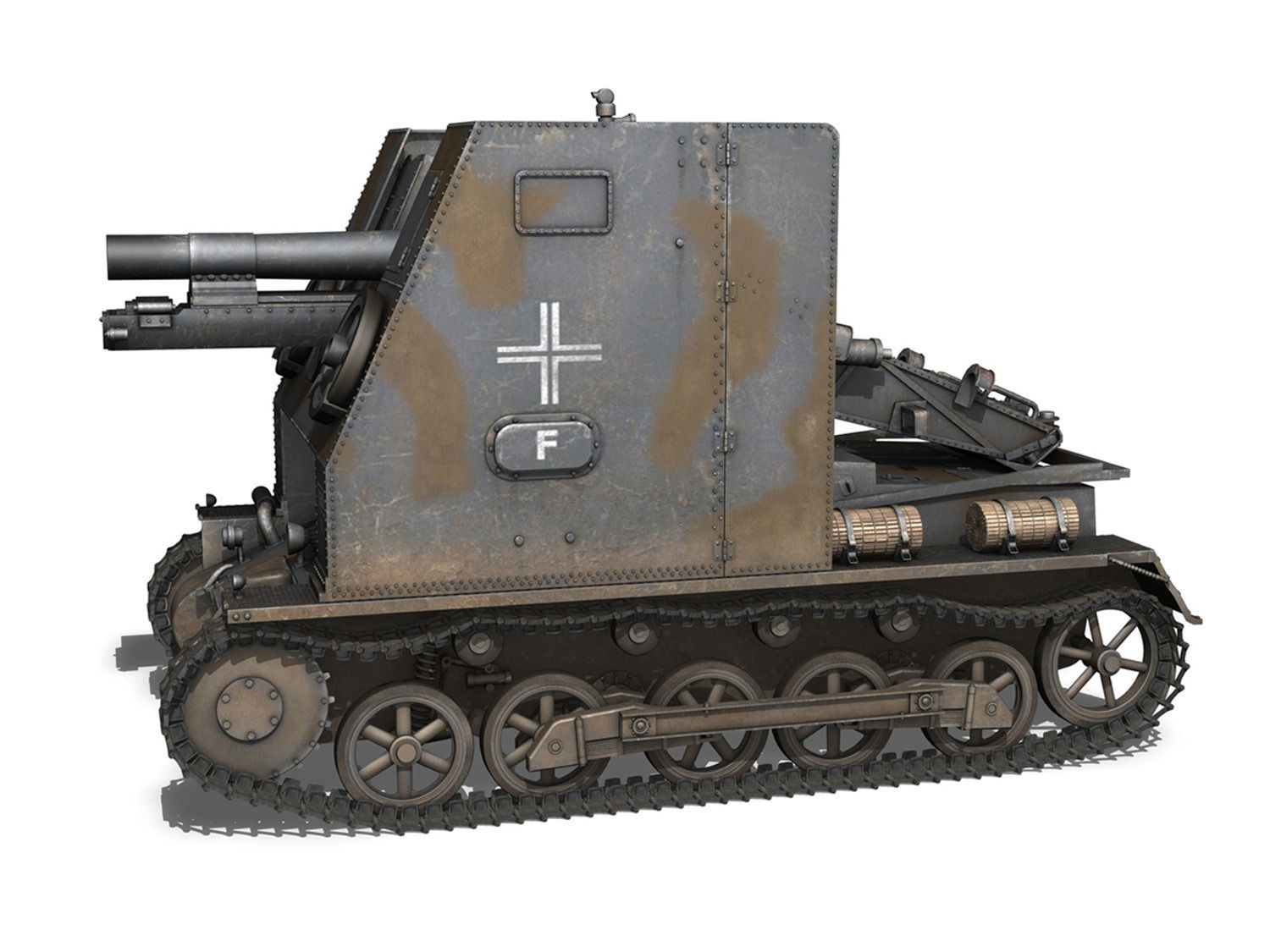 Sturmpanzer1 - Bison - 1 PzDiv 3D model_3