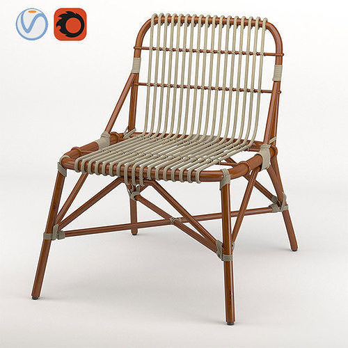 wicker chair 3D model
