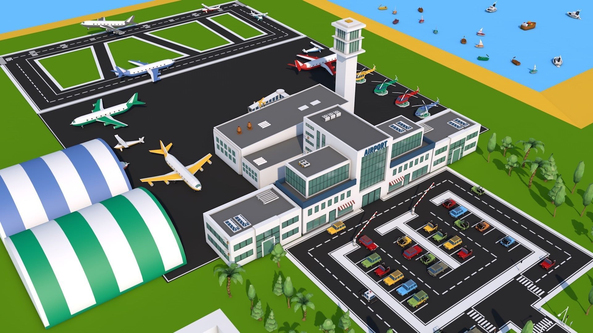 Low Poly City Pack 3 Low-poly 3D model_13