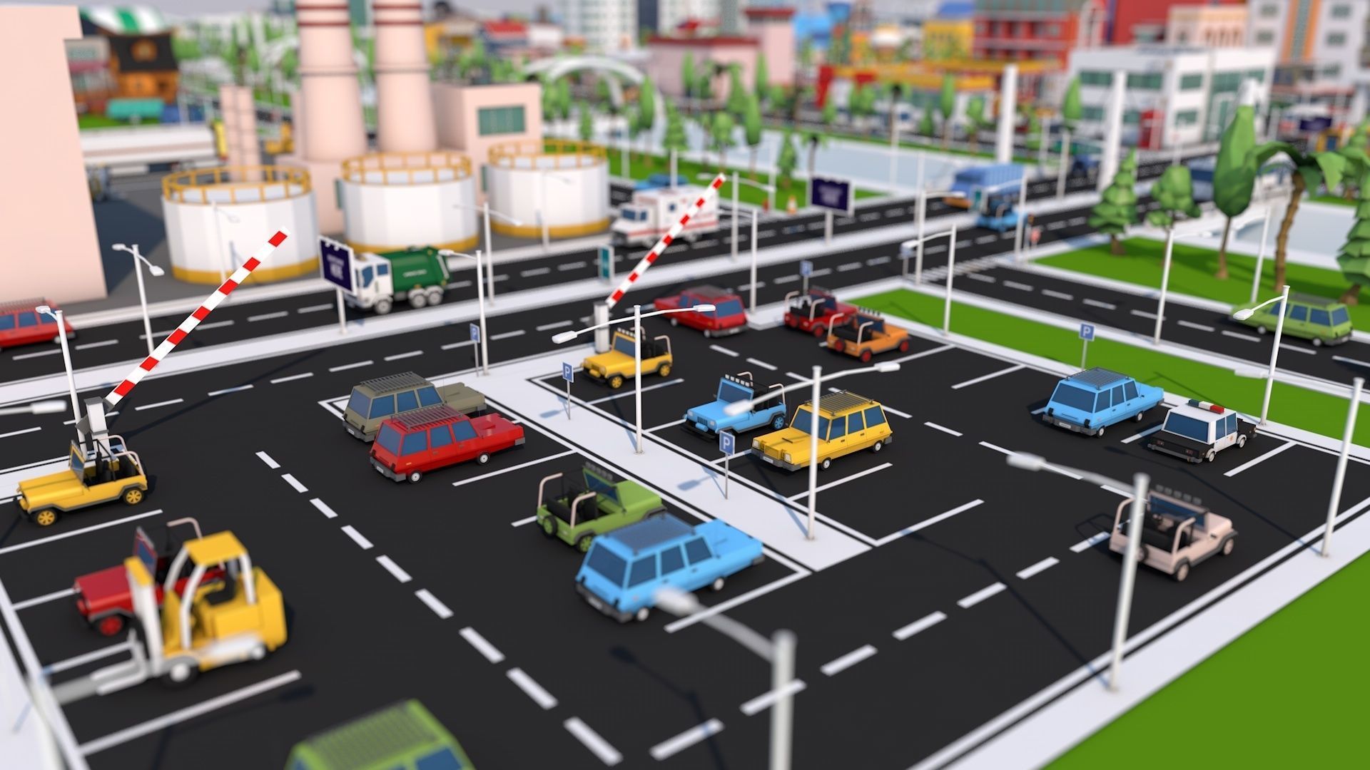 Low Poly City Pack 3 Low-poly 3D model_27