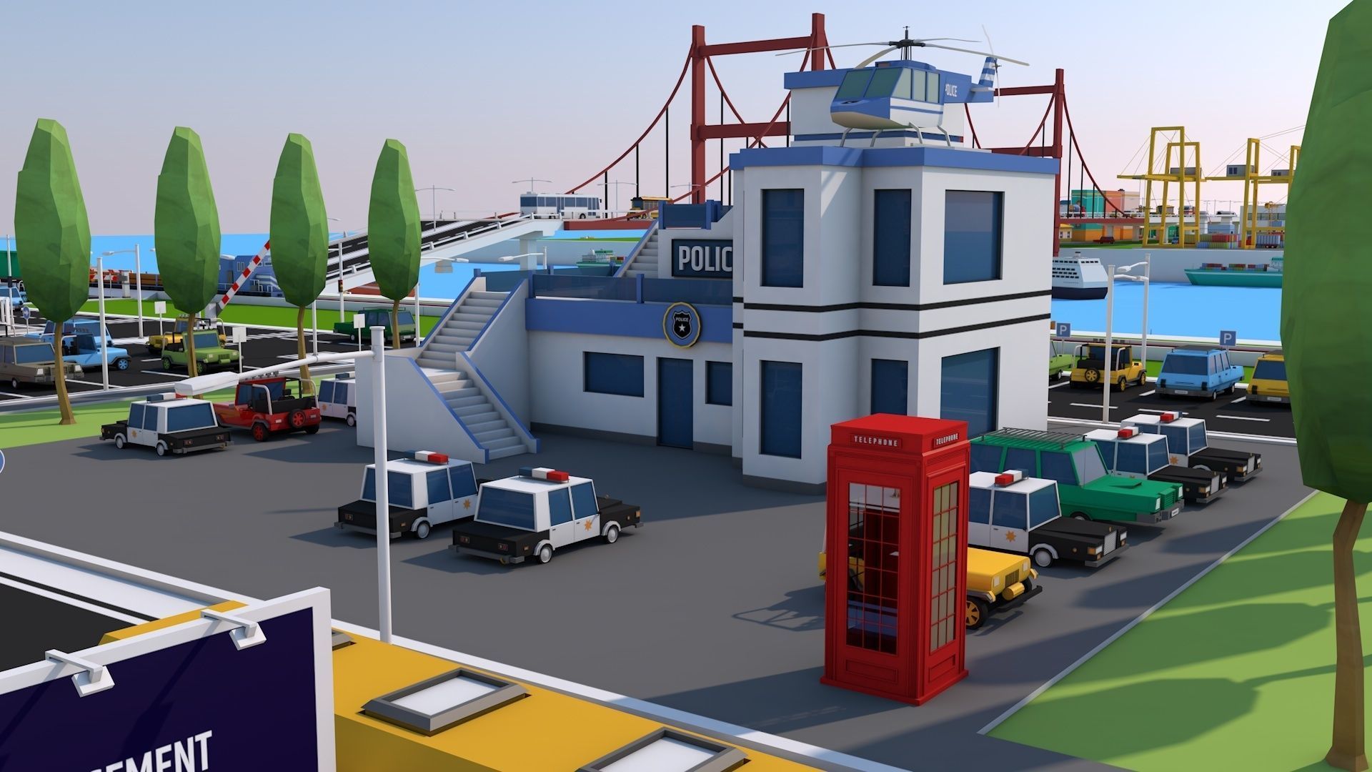 Low Poly City Pack 3 Low-poly 3D model_12