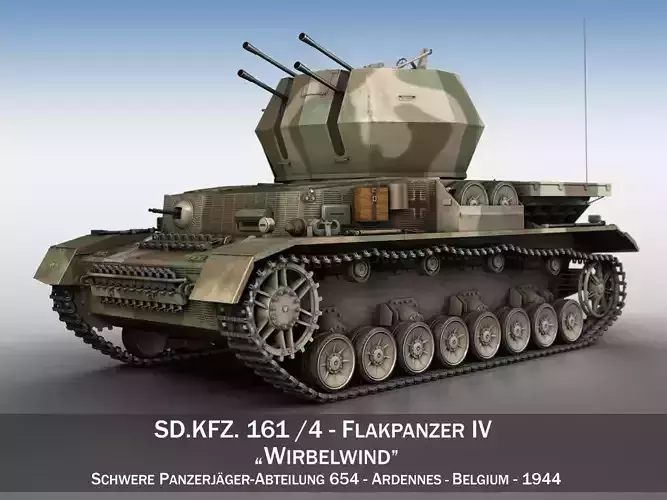 Flakpanzer IV - Wirbelwind - sPz Jg Abt 654