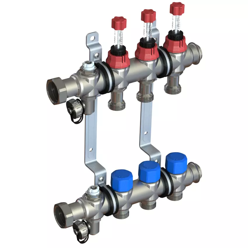 Stainless steel manifold panel 3D print model