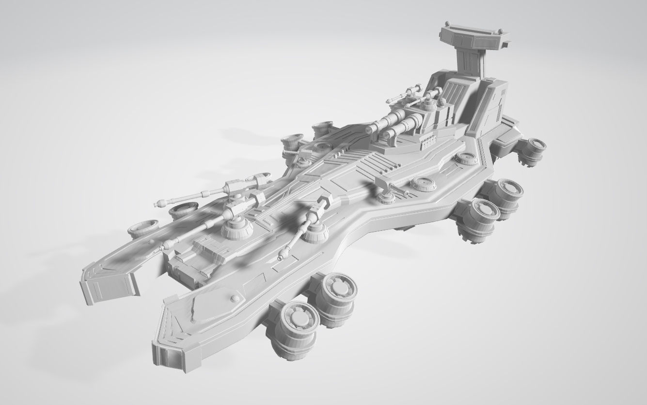 Spaceship 3D print model_2