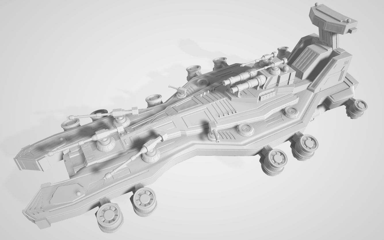 Spaceship 3D print model_1