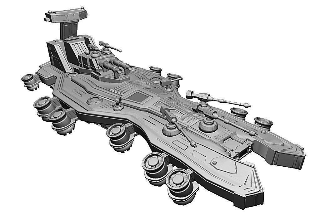 Spaceship 3D print model_5