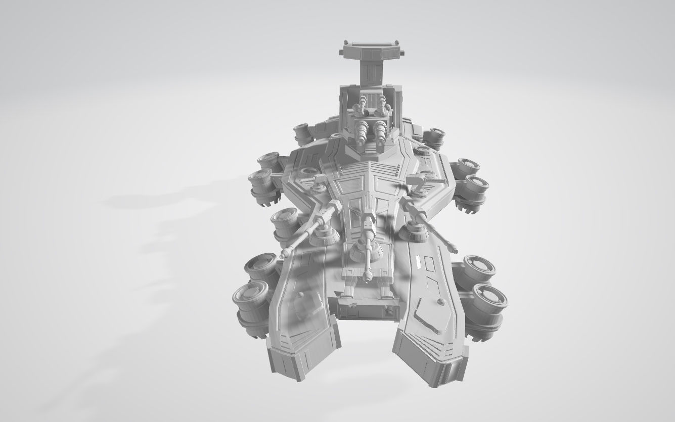 Spaceship 3D print model_4