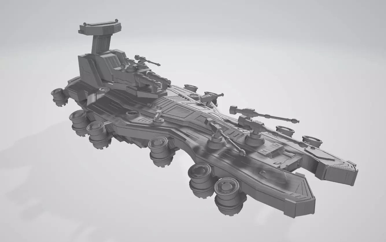 Spaceship 3D print model_0