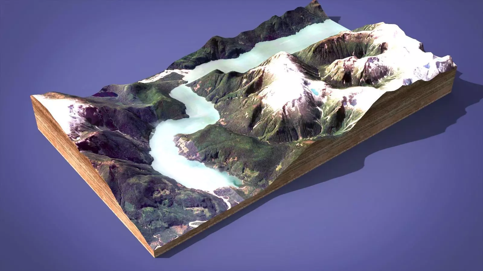Mountain landscape 3D model