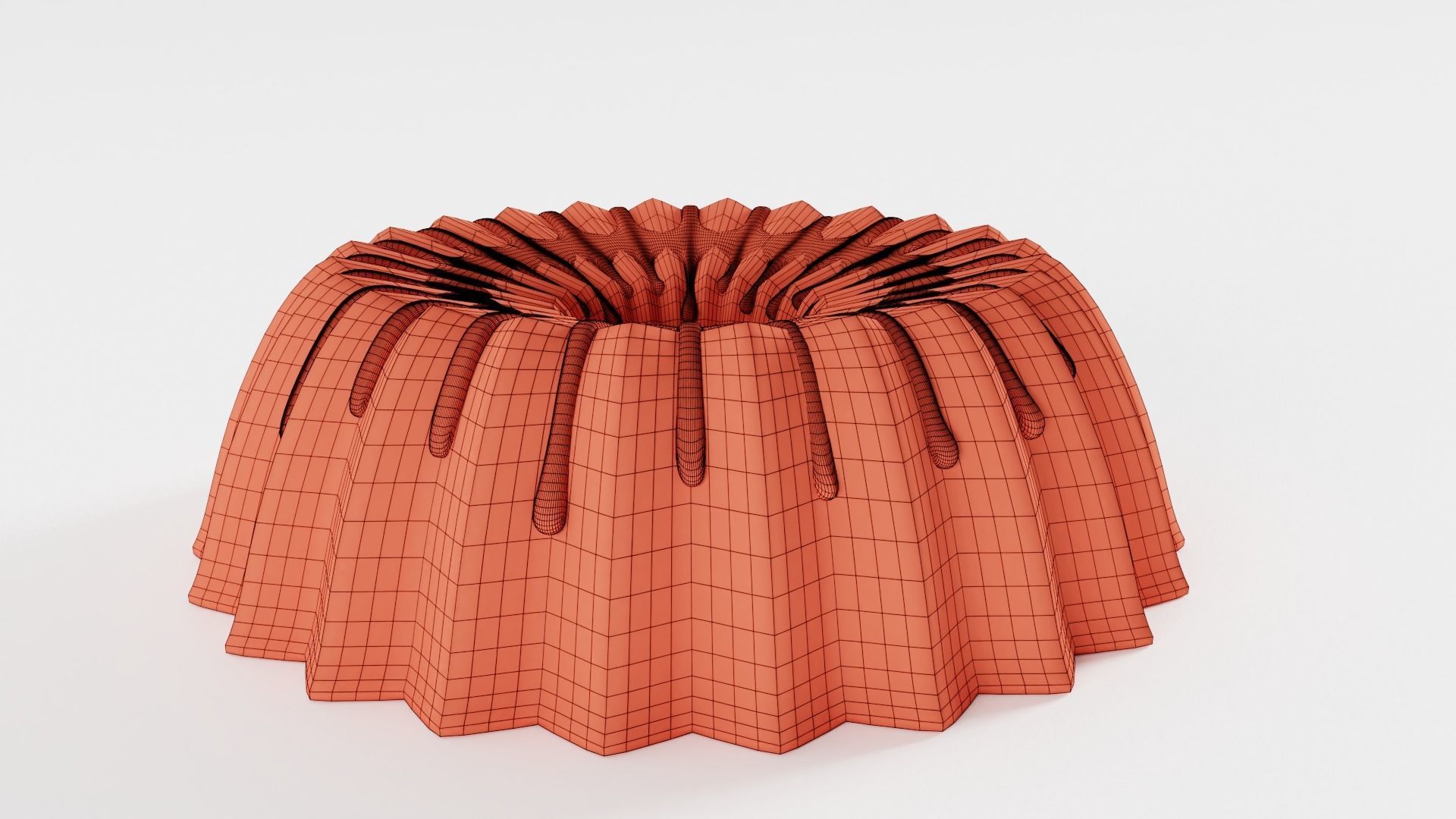 Red Velvet Bundt Cake with Cream Cheese Icing 3D model | CGTrader