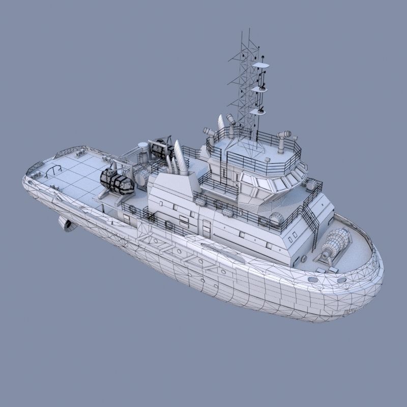 Tug Boat 3D model_4