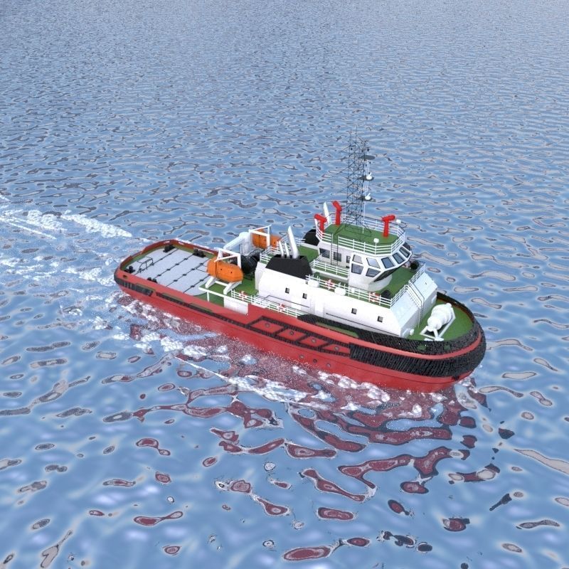 Tug Boat 3D model_3