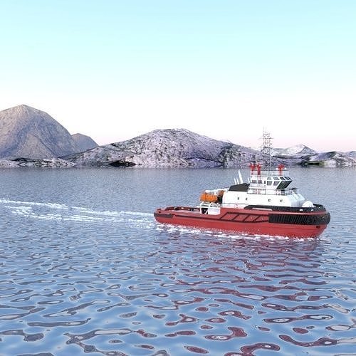 Tug Boat 3D model