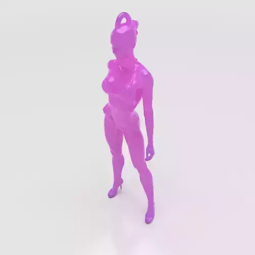 High Heels  Woman Pendant 3D print model