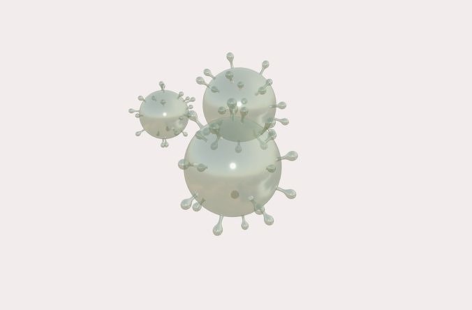 Corona Virus Pod Low-poly 3D model