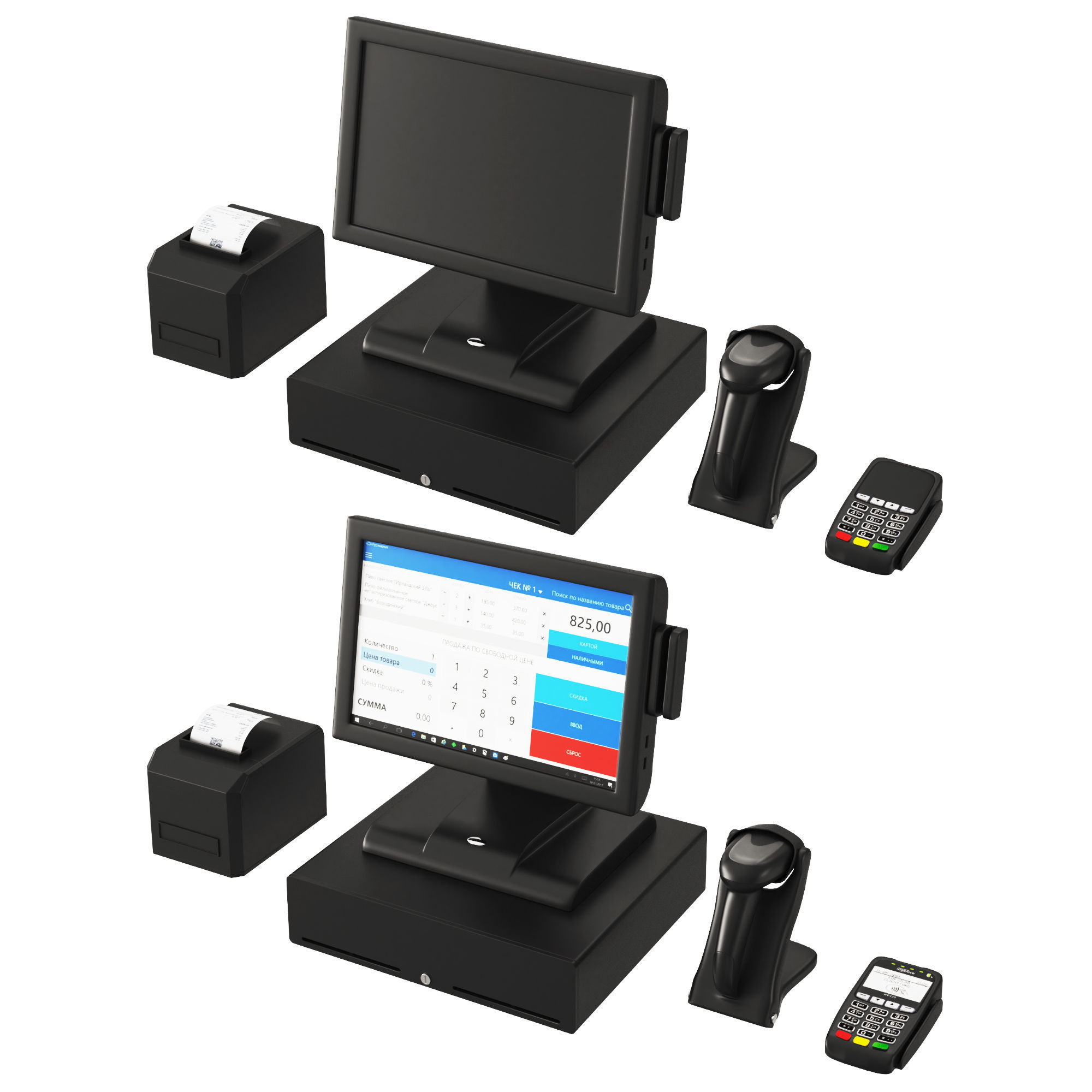 Pos Terminal 3D model_2