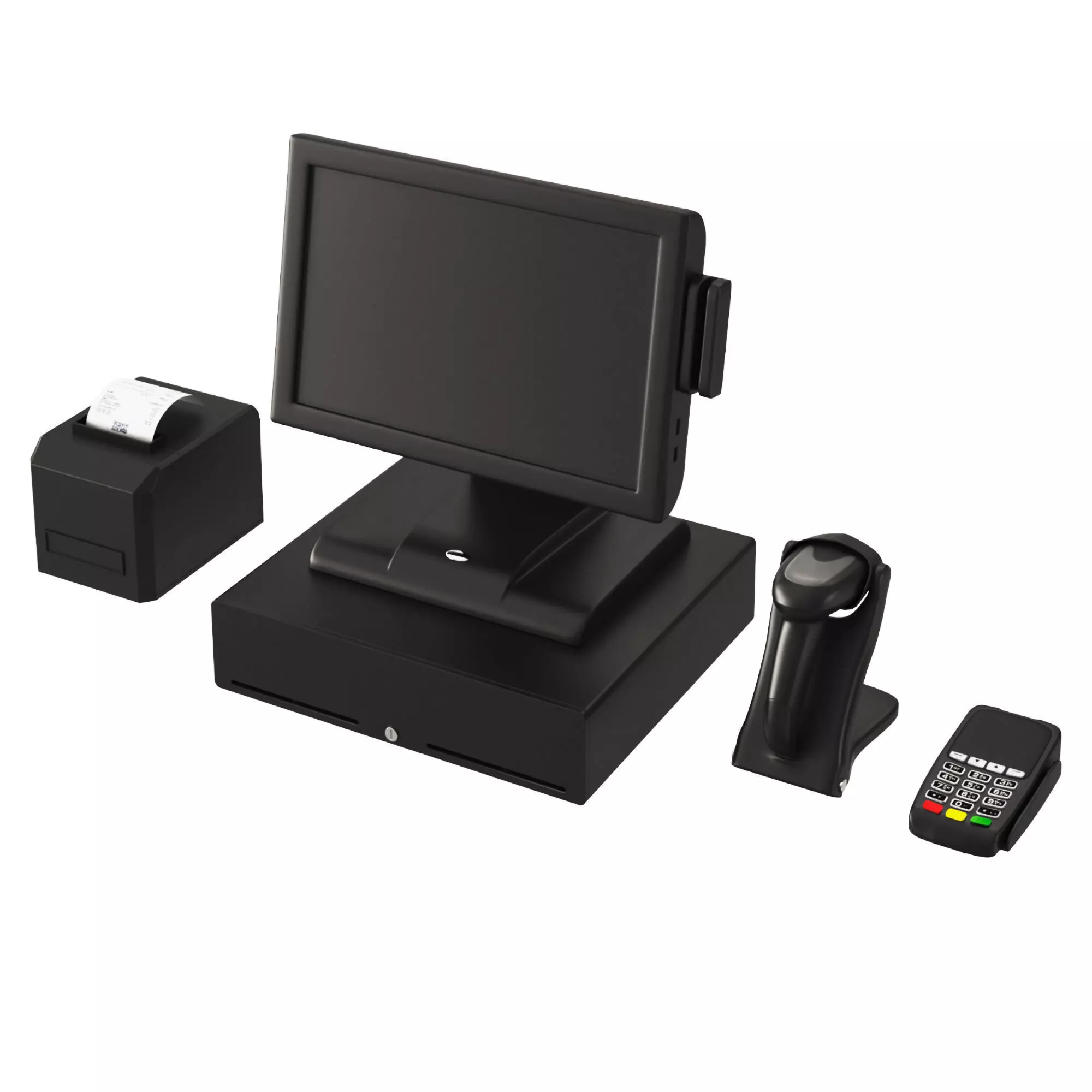 Pos Terminal 3D model_0