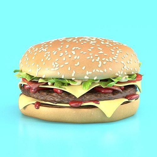 Burger hamburger 3D model
