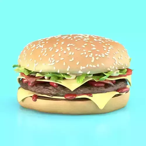 Burger hamburger 3D model
