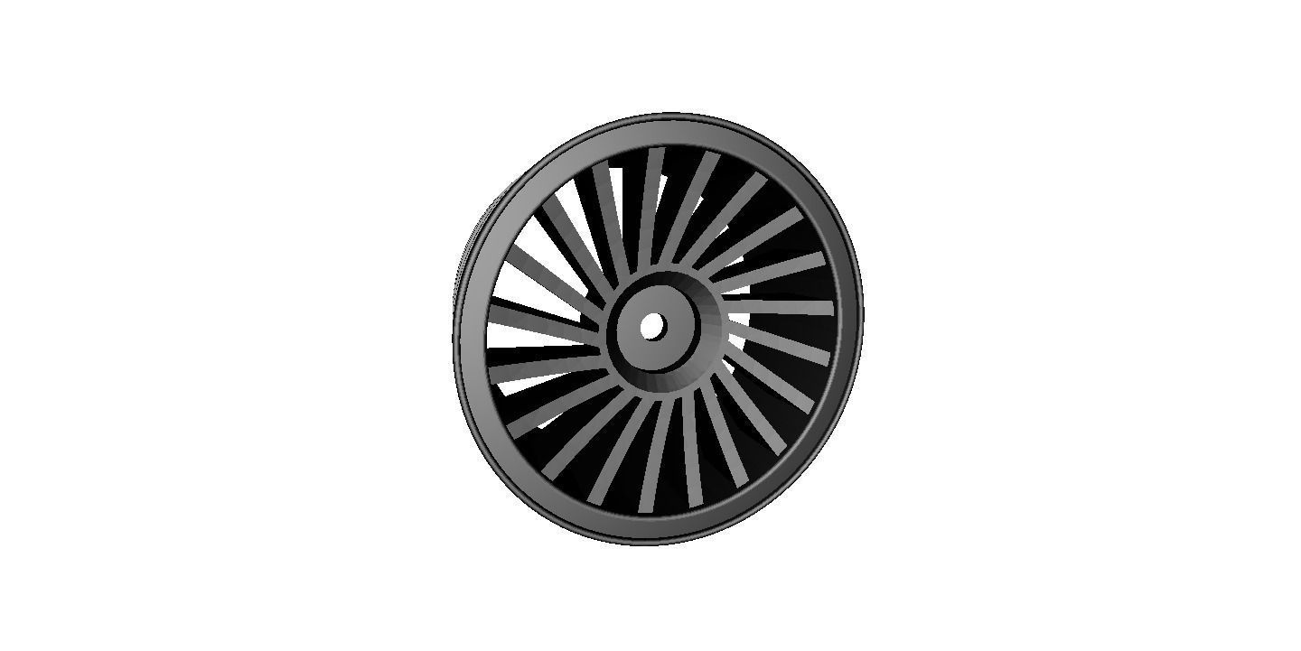 1 to 10th RC Car Wheel Spokewheel No3 width 24mm offset 0mm 3D model_0