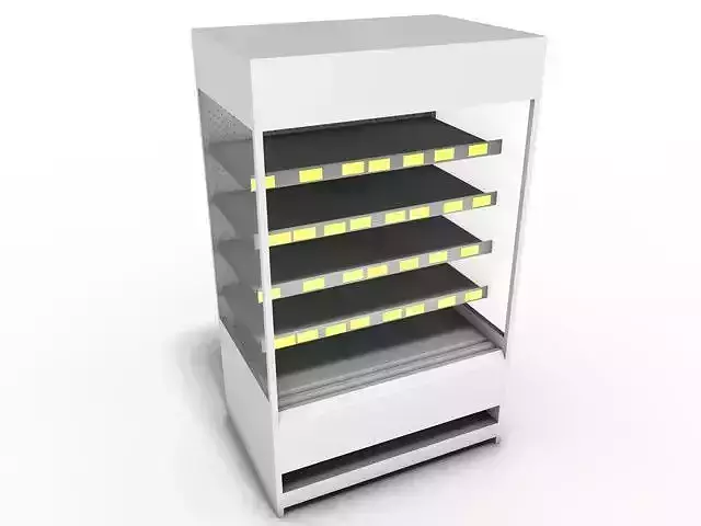 Shop shelf 3D model
