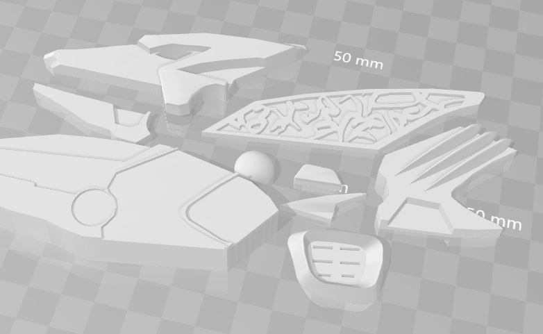 White Dino Thunder AbareKiller Morpher 3D print model_1