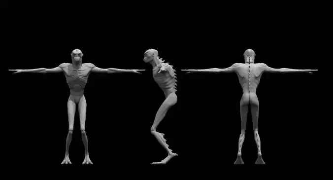 monster creature 3d model