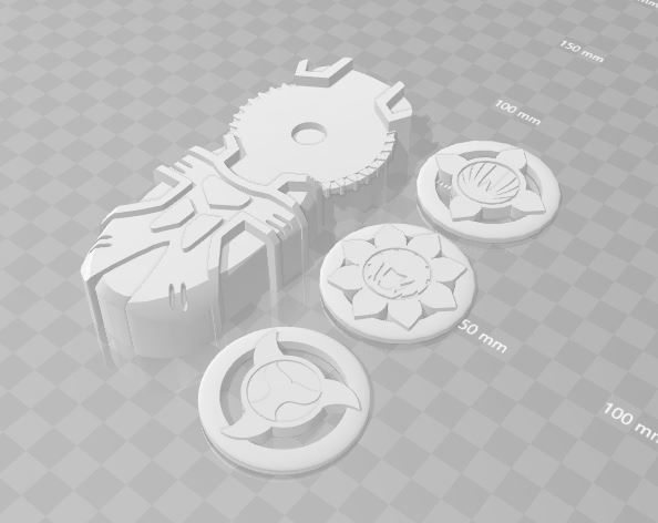 Ninja Storm Wind Morpher with Power Coins 3D print model_1