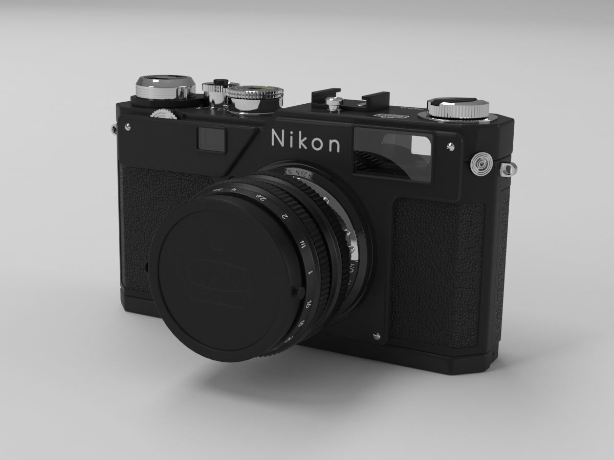 Nikon Film Camera 3D model_4